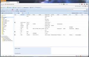 Tine 2.0 Addressbook screenshot addressbook 300x192 Free PHP Groupware: How to install and configure Tine 2.0 with ActiveSync for Calendars and Contacts