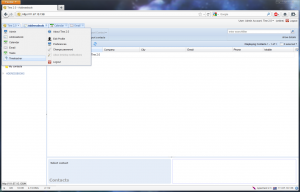 Tine 2.0 Application Menu tine20 menu 300x192 Free PHP Groupware: How to install and configure Tine 2.0 with ActiveSync for Calendars and Contacts