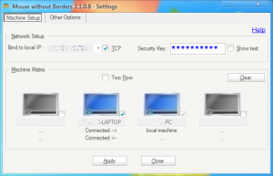 MousewithoutBorders_Setup machine setup 300x193 Featured Application #2: Mouse Without Borders – share keyboard and mouse over network